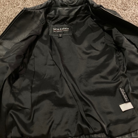 NWOT Wilson’s Leather Moto Jacket Size XS - Picture 2 of 5